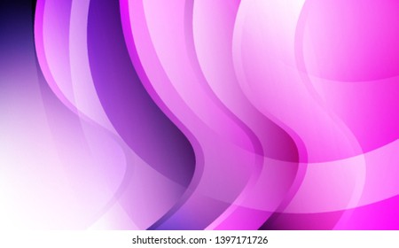 Curve Line and Wave Layer Background. For Cover Page, Landing Page, Banner. Colorful Vector Illustration