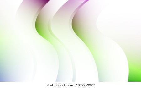 Curve Line and Wave Layer Background. For Cover Page, Landing Page, Banner. Colorful Vector Illustration