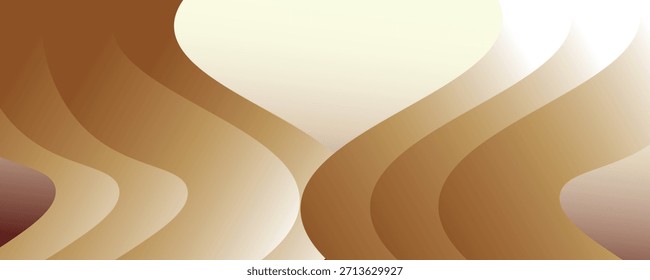 Curve Line and Wave Layer Background. For Cover Page, Landing Page, Banner. Colorful Vector Illustration

