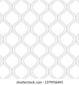 Curve linear vector pattern, repeating linear abstract. pattern is on swatch panel.