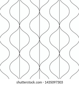 Curve linear vector pattern, repeating linear abstract. pattern is on swatch panel.