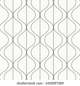 Curve linear vector pattern, repeating linear abstract. pattern is on swatch panel.