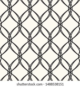 Curve linear vector pattern, repeating linear abstract. pattern is on swatch panel.