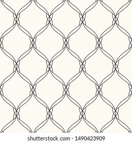 Curve linear vector pattern, repeating linear abstract. pattern is on swatch panel.
