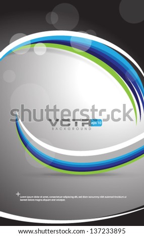 Curve Lines Modern Design Template - eps10 Background