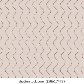curve lines seamless pattern for textile, delicate flowers for stationery, minimalist surface design for interior girl room