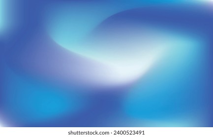 Papel de fondo de pantalla de desenfoque del degradado de malla curva. Moderno color líquido claro de ola azul océano acuático. Congelar la temperatura fresca del invierno. Vector de cielo suave blanco, azul, marina, turquesa, fondo de plantilla acuática.
