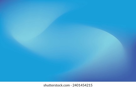 Curve Mesh gradient blur wallpaper. Calm light liquid color of wave blue sea ocean aquatic. Freeze cool winter temperature. Smooth sky vector white, blue, navy, turquoise, aqua template background.