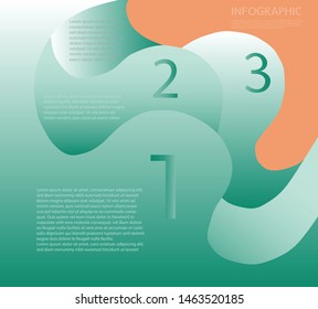Curve Modern Business Design template ; can be used for infographics ; numbered banners ; horizontal cutout lines ; graphic or website layout vector