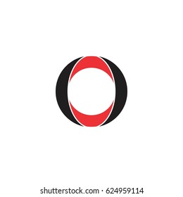 curve object and circle design logo vector
