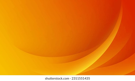Curve orange background vector. Minimal yellow and orange wave background with simple lines. For posters, banners, and landing page	