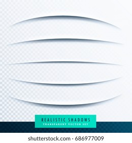 curve paper shadows effect collection