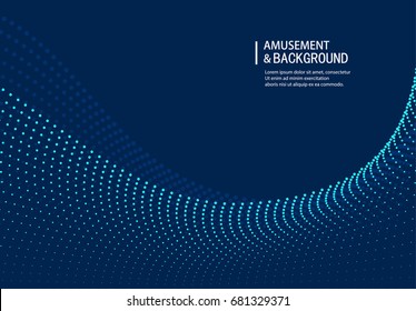 Curve particle background