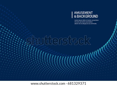 Curve particle background