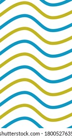Curve pattern background blue and yellow color