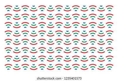 curve pattern colored vector