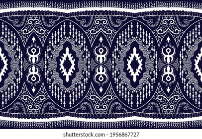 Curve pattern flowing along the line, Fabric pattern, Textile style EP.15.Design for background, carpet, wallpaper, clothing, wrapping, Batik, fabric, Vector.