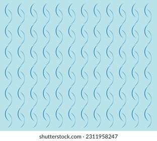 Curve Pattern Regular waves with Blue