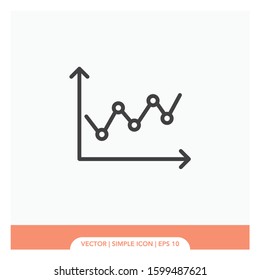 Curve point diagram graphic Icon Vector Illustration