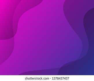 Curve purple shape 3d paper style vector abstract background design illustration