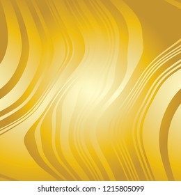 Curve Random Chaotic Lines Abstract Geometric Pattern Texture, Modern, Contemporary Art Illustration with Gold Striped Lines, Wavy, Curving Distortion Effect, Bending, Warped Lines