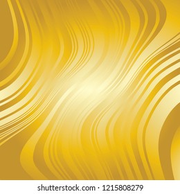 Curve Random Chaotic Lines Abstract Geometric Pattern Texture, Modern, Contemporary Art Illustration with Gold Striped Lines, Wavy, Curving Distortion Effect, Bending, Warped Lines