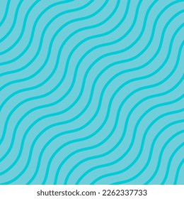 Curve repeat line pattern, graphic abstract retro template, art vector illustration .