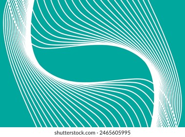 Curve reveresed Background intersecting on Green 
