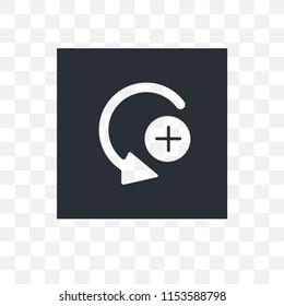 Curve Right Arrow vector icon isolated on transparent background, Curve Right Arrow logo concept