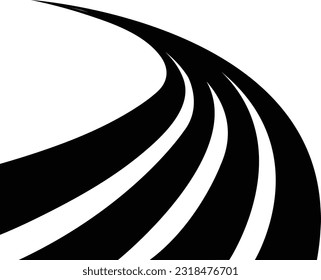 curve road lind vector  street illustration vector design