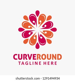 Curve round logo design