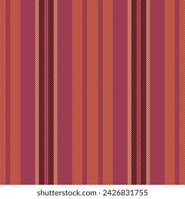 Curve seamless lines background, mexico pattern vertical vector. Wealth textile stripe texture fabric in red and orange color.