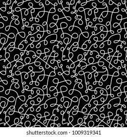Curve seamless pattern. 