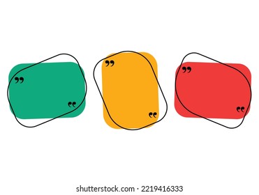 curve shape quotes colorful template