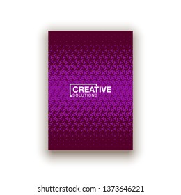  Curve shapes dot edge halftone texture gradient banners set.
