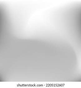 Curve Soft Dark Fluid Grey Swirl Gradient Mesh. Calm Metallic Blurred Dynamic Sky Gradient Background. Light Liquid Grey Aluminium Background. Water Monochromatic Wavy Silver Design Pic.