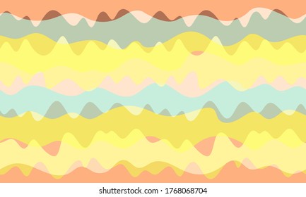Curve stripes seamless pattern vector graphic design. African fashion fabric print. Curve lines wavy stripes wallpaper. Decorative wrapping paper print. Fluid liquid seamless pattern.