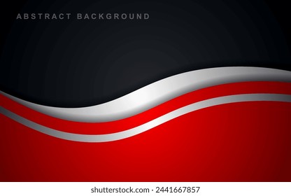 fondo de vector de curva con espacio abstracto para texto y mensaje arte moderno diseño de sitios web