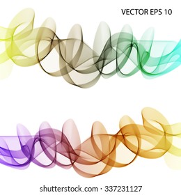 Curve vector color wave abstract background for banner
