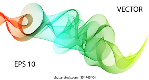 Curve vector color wave abstract background for banner