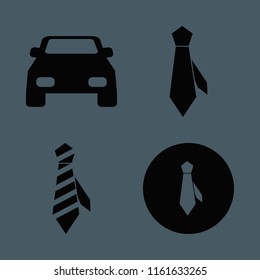 curve vector icons set. with tie and car in set