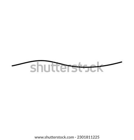 curve, water wave, underscore line, hand drawn