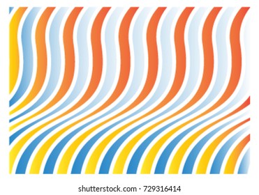 curve wave pattern color background in vector