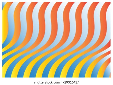 curve wave pattern color background in vector