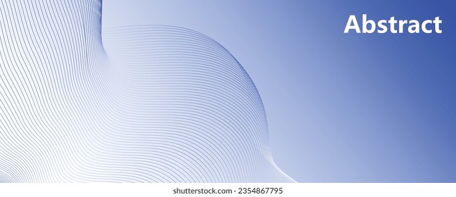 Curve wave seamless pattern. Thin line wavy abstract vector background. Curve wave seamless pattern. Line art striped graphic template. wave abstract lines stream