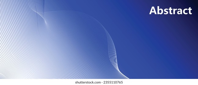 Curve wave seamless pattern. Thin line wavy abstract vector background. Curve wave seamless pattern. Line art striped graphic template. wave abstract lines stream