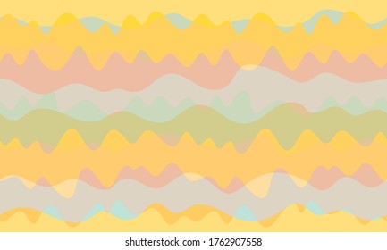 Curve waves seamless pattern vector graphic design. Cute fashion textile print. Curve lines wavy stripes wallpaper. Decorative wrapping paper print. Fluid liquid seamless pattern.