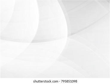Curve white and gray color abstract background with copy space modern design for your business, vector illustration
