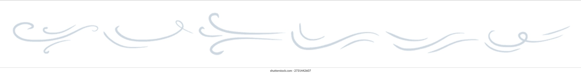 Curva de vento Abstrato Fluxo de ar Preto Wavy Line Brisa