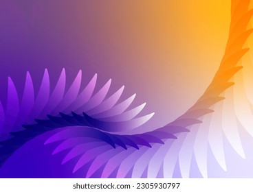 Fondo de presentación de gráficos dinámicos abstractos de degradado azul de ala curva. ilustración vectorial.